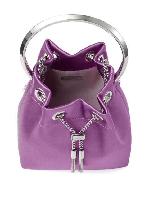 Jimmy Choo Bon Bon ring-handle mini bag - Purple