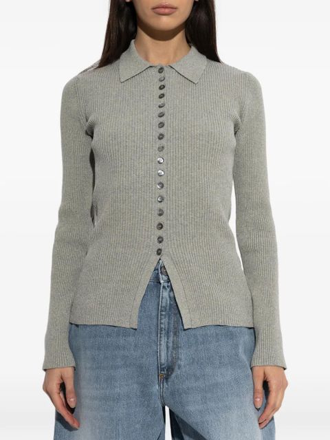 Róhe ribbed cardigan - Grey - zdjęcie produktu nr 2