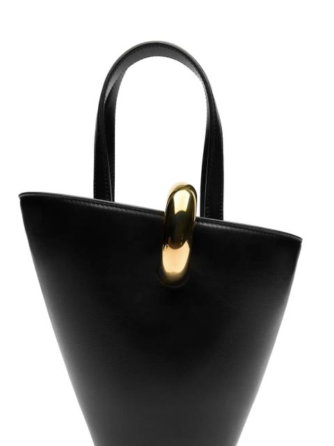 Jacquemus Le Petit Bambola leather tote bag - Black