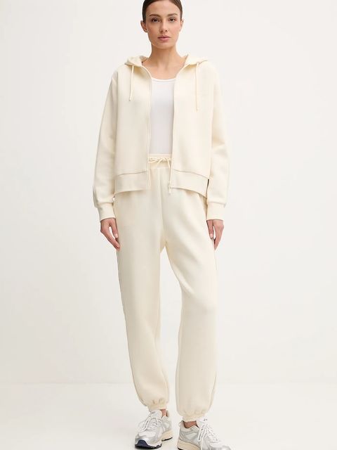 Guess bluza MARYELLA damska kolor beżowy z kapturem gładka V5YQ00 KB3P2 - zdjęcie produktu nr 2