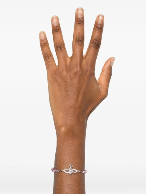 Vivienne Westwood Orb-charm beaded bracelet - Silver - zdjęcie produktu nr 2