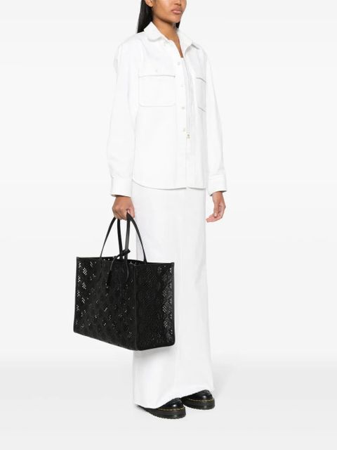 Gucci Ophidia perforated tote bag - Black - zdjęcie produktu nr 2
