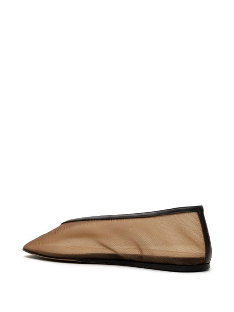 Le Monde Beryl Luna mesh ballet flats - Brown