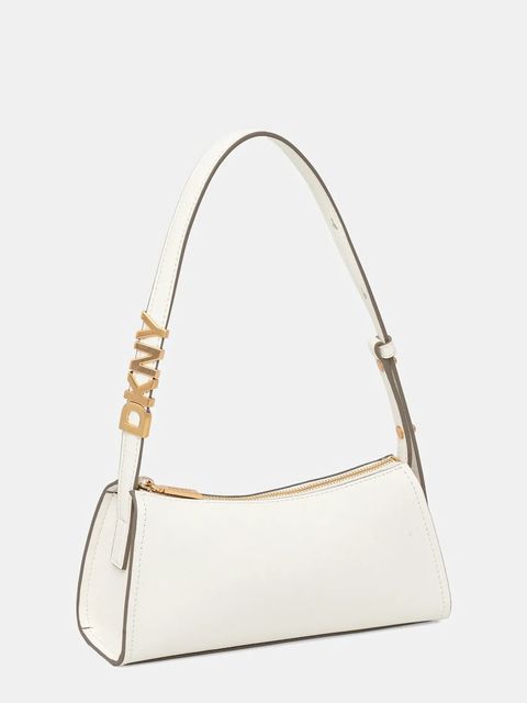 Dkny torebka skórzana kolor beżowy R433YG57 - zdjęcie produktu nr 2