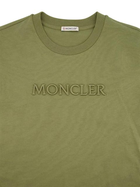 Moncler embroidered logo t-shirt - Green - zdjęcie produktu nr 2