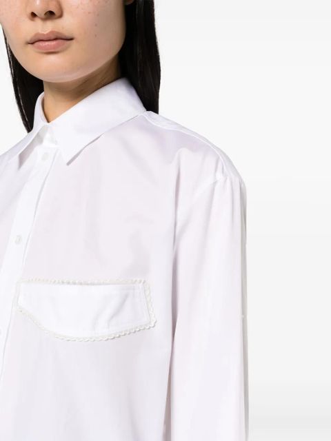 Simone Rocha long-sleeve cotton shirt - White