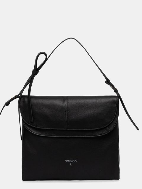 Patrizia Pepe torebka skórzana kolor czarny 8B0517 L162 - zdjęcie produktu nr 1