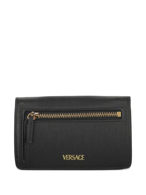 Versace logo-plaque leather wallet - Black - zdjęcie produktu nr 2