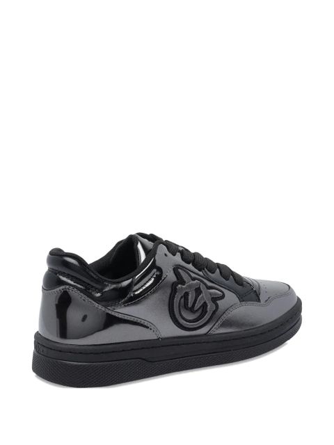 PINKO logo-detail patent-leather sneakers - Black - zdjęcie produktu nr 2