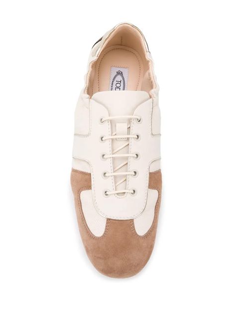 Tod's colour-block leather sneakers - Neutrals