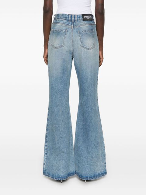 Balmain high-rise flared jeans - Blue