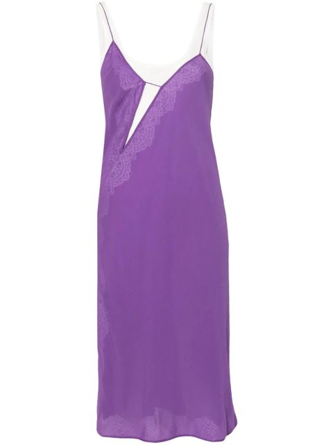 Christopher Esber layered mini slip dress - Purple - zdjęcie produktu nr 1