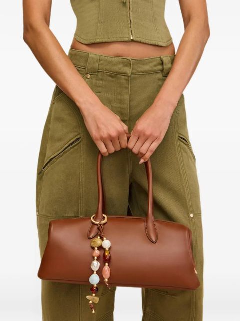 Cult Gaia Raia beaded-charm shoulder bag - Brown - zdjęcie produktu nr 2