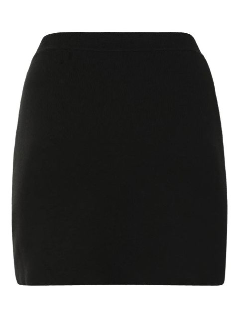 KHAITE knitted mini skirt - Black - zdjęcie produktu nr 1