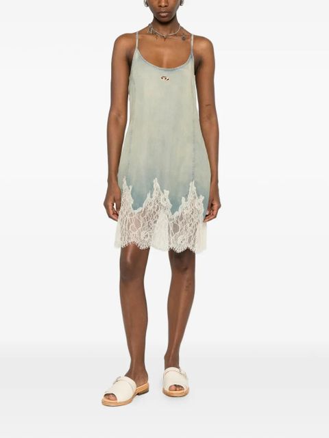 Diesel De-Odry-S lace-trim mini dress - Blue - zdjęcie produktu nr 2