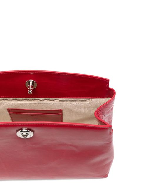 Liffner pushlock detachable-strap clutch bag - Red
