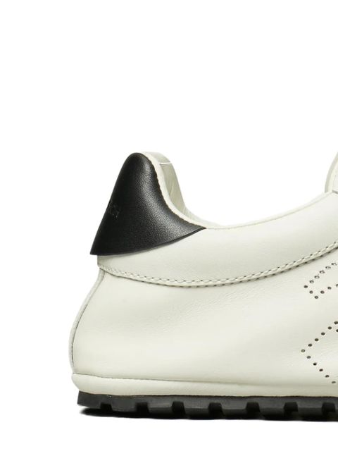 Tory Burch leather perforated sneakers - White
