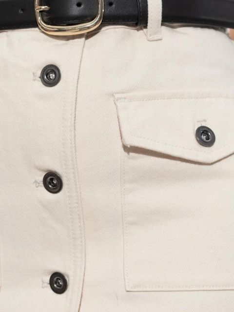 Self-Portrait cotton skirt - White