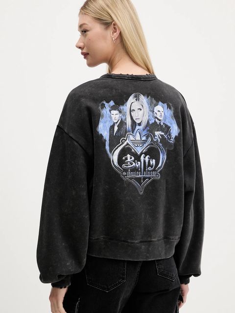 adidas Originals bluza bawełniana 20th Century Fox Disney damska kolor czarny z nadrukiem JX1276 - zdjęcie produktu nr 1