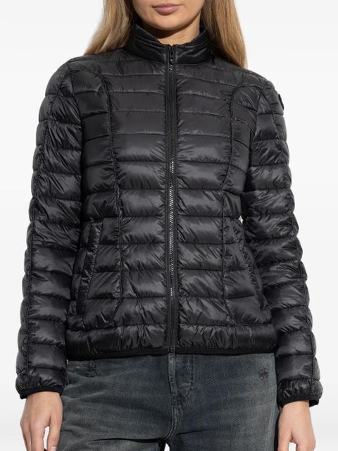Diesel quilted zip-up puffer jacket - Black