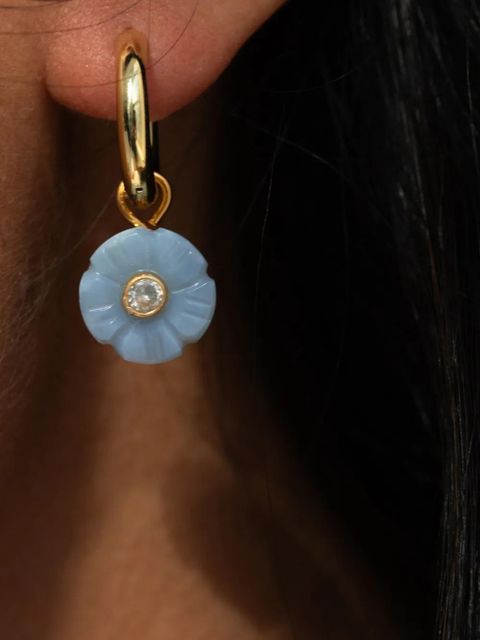 Jennifer Behr Lillian flower earrings - Gold - zdjęcie produktu nr 2