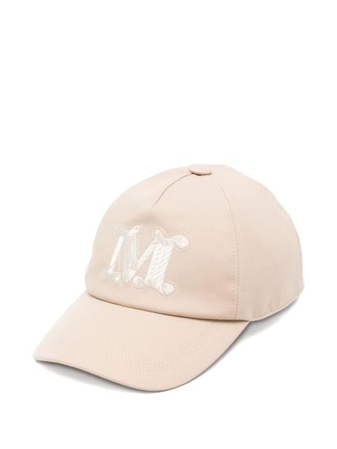Max Mara logo-embroidered baseball cap - Neutrals - zdjęcie produktu nr 1