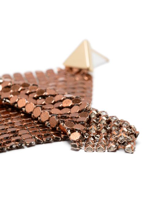 Rabanne chainmail drop earrings - Brown - zdjęcie produktu nr 2