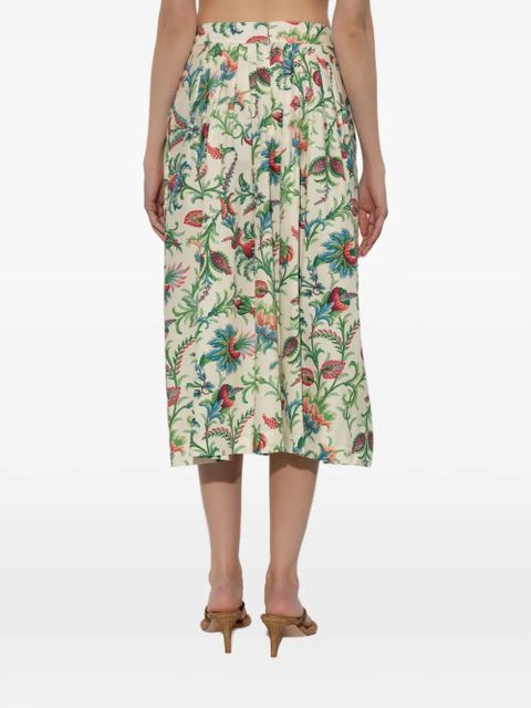 ETRO floral-pattern midi skirt - Neutrals