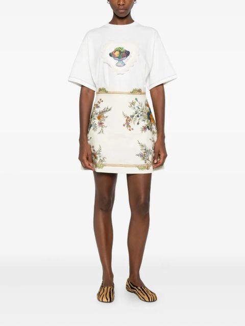 ALEMAIS floral-print mini skirt - Neutrals - zdjęcie produktu nr 2