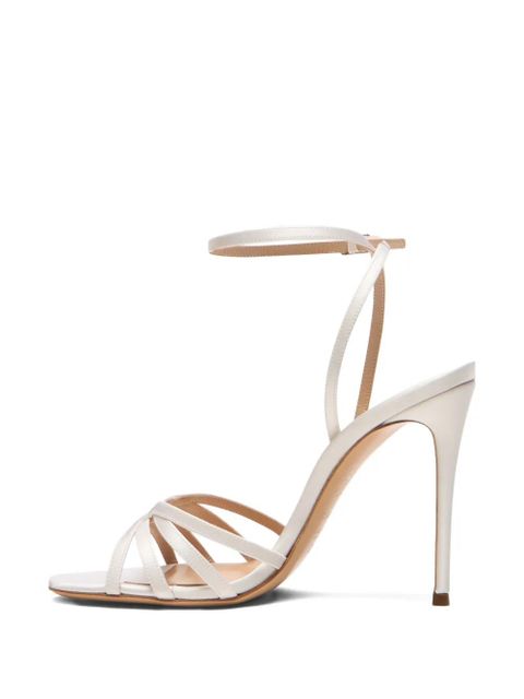 Casadei Julia satin sandals - White