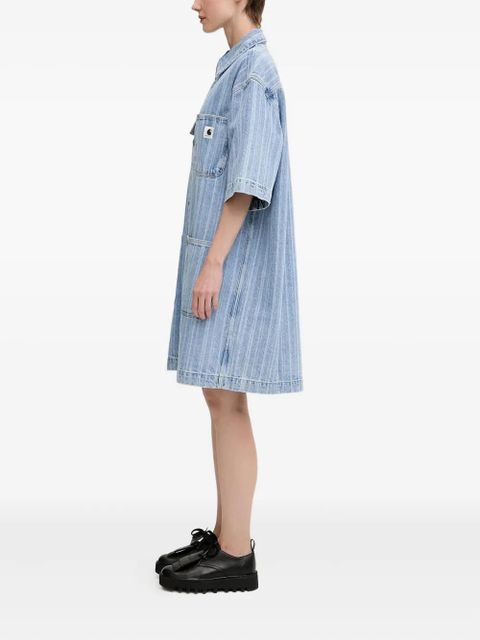 Carhartt WIP Rylan striped denim shirt mini dress - Blue - zdjęcie produktu nr 2