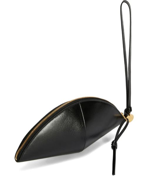 Jil Sander curved wrist-strap clutch bag - Black - zdjęcie produktu nr 1