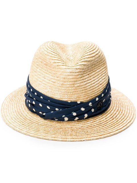 Maison Michel Bobbie straw sun hat - Neutrals - zdjęcie produktu nr 1