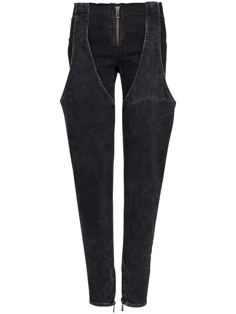 Balmain low-rise washed cotton jeans - Black - zdjęcie produktu nr 1