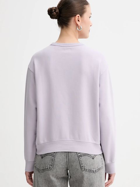 Levi's bluza bawełniana damska kolor fioletowy gładka A8789