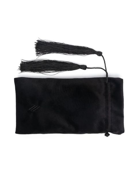 The Attico x Linda Farrow Berta rectangle-frame sunglasses - Black