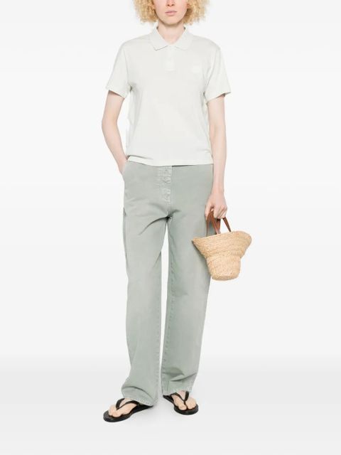 Moncler logo-patch polo top - Green - zdjęcie produktu nr 2