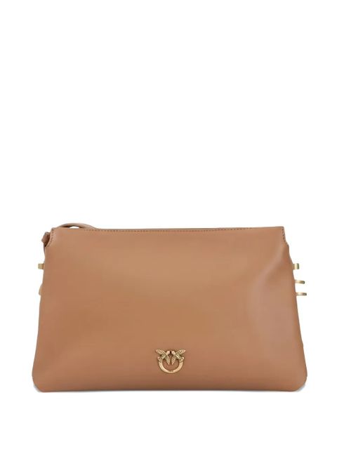 PINKO mini One, Two, Three leather crossbody bag - Brown - zdjęcie produktu nr 1