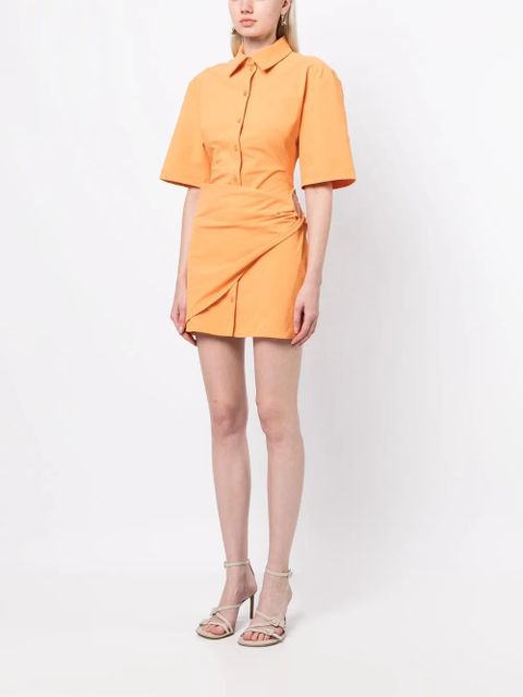 Jacquemus cut-out detail dress - Orange