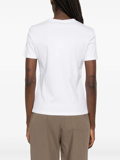 Max Mara embroidered-logo T-shirt - White