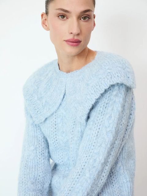 Medicine sweter damski kolor niebieski - zdjęcie produktu nr 1
