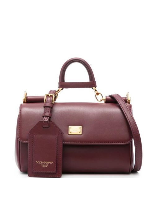 Dolce & Gabbana logo-plaque tote bag - Red - zdjęcie produktu nr 1