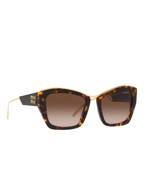 Miu Miu Eyewear tortoiseshell cat-eye sunglasses - Brown - zdjęcie produktu nr 2