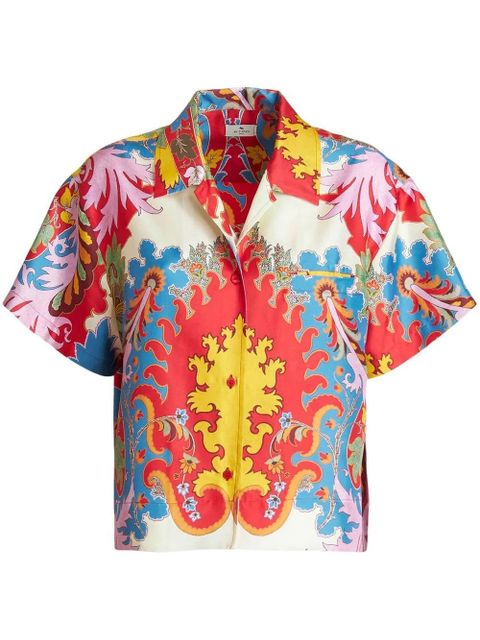 ETRO graphic-print short-sleeve T-shirt - Red - zdjęcie produktu nr 1