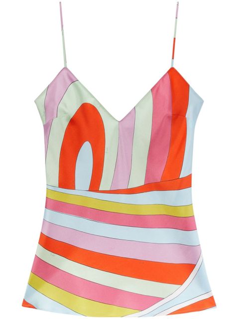 PUCCI Iride-print silk camisole top - Pink - zdjęcie produktu nr 1