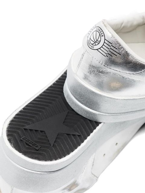 Golden Goose metallic-effect sneakers - White