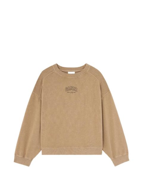 GANNI logo sweatshirt - Neutrals - zdjęcie produktu nr 1