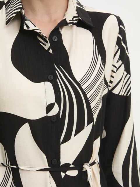 Answear.LAB sukienka kolor czarny midi prosta