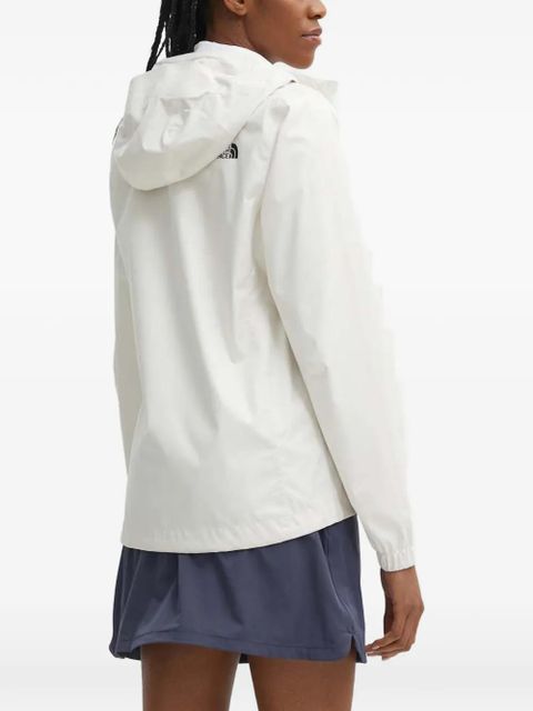 The North Face hooded logo-print jacket - White