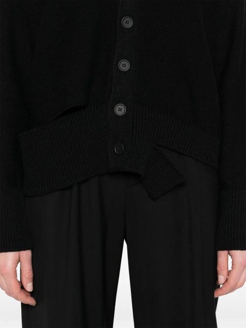 MM6 Maison Margiela cut-out detailed cardigan - Black